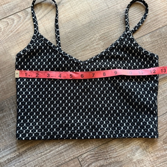 Sunday Best Black and White Crop Top - Picture 6 of 7